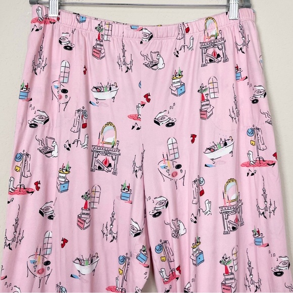 Kate Spade Housewarming Pink Cropped 2 Piece
Pajama Set XL - Picture 7 of 11